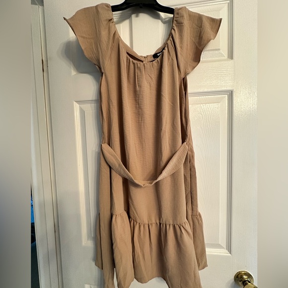 DKNY Casual Taupe Dress for Women - Picture 1 of 6